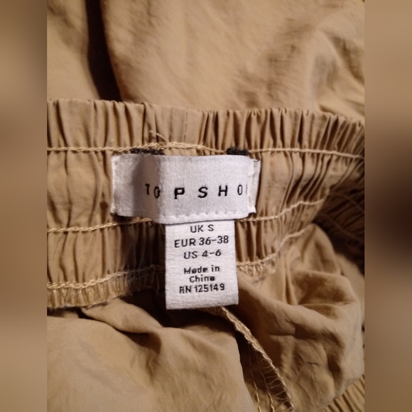 NWOT 90's parachute style joggers pull on slit pockets 100% nylon - Picture 2 of 8